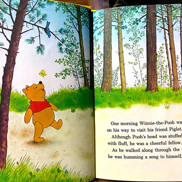 WALT DISNEY’S VTG 70’s WINNIE THE POOH AND TGGER TOO HARDCOVER STORY BOOK - Picture 9 of 14